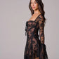 Amaya – La Robe Illusion en Dentelle Romantique
